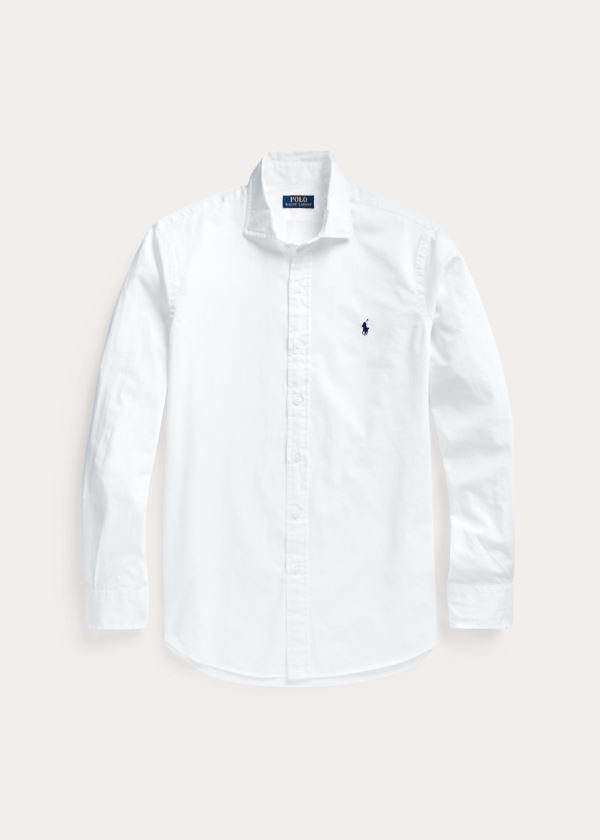 Camisa Polo Ralph Lauren Hombre Blancos - Classic Fit Twill - SIAYX0197